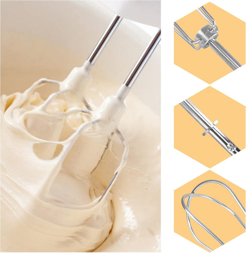 W10490648 Hand Mixer Turbo Beaters for Smoothies, Blending Soups, 2 PCS