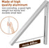 Wall Mounted Drying Rack Clothes Hanger, Folding Wall Coat Racks, Aluminum Home Storage Organizer