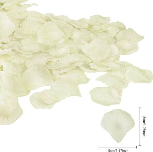 Attmu 3200 Pcs Artificial Rose Petals, Valentines Day Decorations for Home, Fake Flower Petals for Wedding