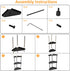 3 Counter Countertop FLE Tier Corner Bathroom Organizer, Corner Shelf,Makeup Organizer and Storage for Bathroom