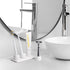 Dersyer 3 Pack 1 Pack Countertop, Mini Ceramic Toothbrush Holder Stand with Water Absorbing Stone for Bathroom Vanity