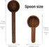 Wood Scoop for Canister - Measuring Spoon for Coffee Beans, Ground Coffee, Protein Powder, Spices, Tea, Bath Salt