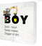 HDKY Construction Nursery Wood Box Sign Construction Truck Boy Definition Wooden Box Sign