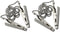 ZYAMY 2pcs Dental Bib Clips Metal Napkin Clip Chain Keep Your Napkin Securely