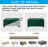 OBCREAT Ottoman Covers, Stretch Jacquard Ottoman Slipcover Soft Thick Folding Storage Cover Rectangle Footrest Stool