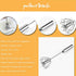 Stainless Steel Egg Whisk, Hand Push Rotary Blender, Versatile Milk Frother for Blending and Whisking