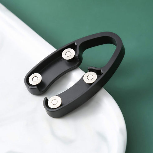 OHMAXHO 4 Pack Wine Foil Cutter Tool, 4 Stainless Blades Remover for Wine Bottles, Black