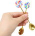 Honbay 4PCS Creative Lollipop Stainless Steel Spoon, Coffee Spoon, Dessert Spoon, Ice Cream Spoon, Sugar Spoon for
