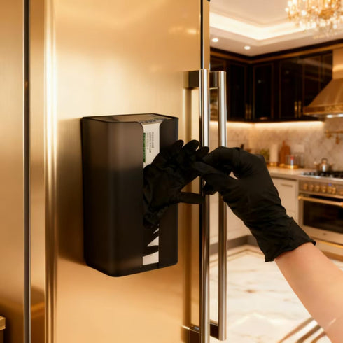 Magnetic Glove & Tissue Dispenser Holder - Holds Boxes of Gloves, Towels, Wipes, Tissues - Mount onto a Tool Box