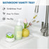 Bloss Counter Tray Set for Bathroom/Kitchen: 7.9" Silicone Tray for Soap, Sponge, and Jewelry