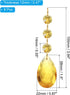 8 Pack 100mm 38mm PATIKIL Teardrop Crystal Chandelier Pendants Beads, Length Chandelier Prisms Parts Ornaments Hanging