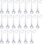 LONGWIN 20pcs 3inch Crystal Teardrop Chandelier Pendant Parts Wedding Party Christmas Tree