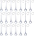 LONGWIN 20pcs 3inch Crystal Teardrop Chandelier Pendant Parts Wedding Party Christmas Tree
