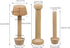 3Pcs Tart Tamper Set, Portable Wooden Double Side Pie Pastry Dough Tamper, DIY Cake Pastry Tools