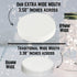 JARMING COLLECTIONS Mason Jars, 32 Oz Glass Extra Wide Mouth Quart Storage Jars with BPA Free Plastic Lids, Set of 3