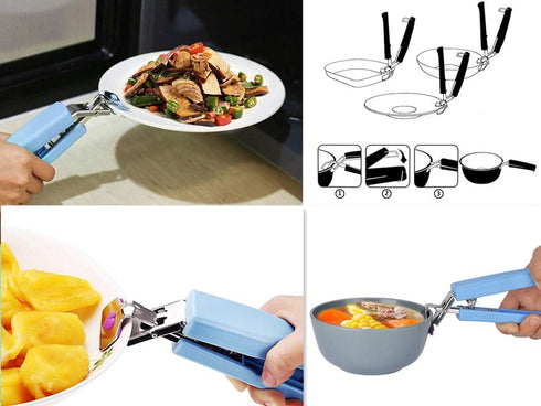 Hot Plate Gripper, Kitchen Anti-Scalding Dish Plate Clip for Microwave, Toaster Oven, Air Fryer
