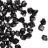 PMLAND Clear Fake Ice Rocks – 550 Pcs Large Black Acrylic Gems, 3 Lbs Bulk Vase Filler for Parties & Decor