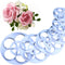 KALAIEN Rose Flower Cutters Set: Gumpaste Flowers Modelling Tools for Cake Decorating, 6 Plunger Cutter Mold