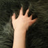 LLB 18x18 Inch, Sheepskin Chair Covers - Office & Dining Room Chair Pads - Dark Green