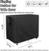 44 Inch 44''L 19''W 36''H(Black) Kingling Outdoor Table Cover for Wicker Bar Cart, Waterproof Patio Bar Table Cover