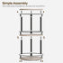 3-Tier Countertop, SR23BG YATINEY Lazy Susan Organizer, Rotating Spice Rack, Spinning Organizer, Industrial Turntable