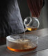 123Arts Mini Tea Pot, Clear Glass Teapot, Small Teapot for One Person Use, 220ml/7.3oz