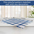 Shop LC Kitchen Towels Dish Cloths | Set of 24 | 100% Cotton | 12 x 12 Inches | Blue Checkered Pattern