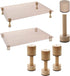 Cutting Board Adjustable Feet - Wood Kit to Elevate and Skid-Proof Your Countertop Cutting Board, Beige