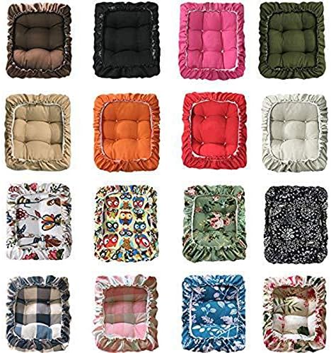 TINTON LIFE 10"x14" Padded Rectangle Bar Stool Cover Cushion with Elastic Fabric Satori Stool Seat Cushion for Metal