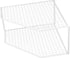 ARTIBETTER 2-Tier Iron Countertop Organizer, White Spice Rack, 20 in L x 8 in W x 5 in H, Lightweight and Portable