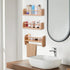 SAG's store Set 3 15.7" Floating Nursery Shelves - of Natural Wood Wall-Mounted Bookshelves for Kids Room, Baby Room