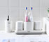 Toothbrush Holder and Toothpaste Dispenser, 2 Bathroom Cups Organizer for Vanity Countertop, Kids Decor
