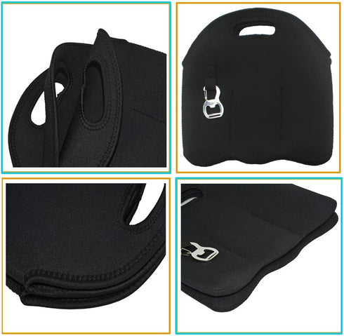 6 Pack 12 oz CHILDHOOD Insulated Neoprene Beer Bottles Carrier Tote Can Cooler Holder