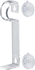 CA120-4 Window Candle Holders: Pack of 4 with 2 Suction Cups and Plastic L-Shaped Safety Bracket for Candles