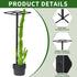 1 12"x12"x50", No-Hammer Pcs Heavy Duty Dragon Fruit Trellis Adjustable Metal Dragon Plant Support Stand, Durable