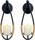 Aimto Wall Sconce Candle Holder Black Wall-Mount Metal Candle Holders Hanging Iron