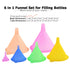 Delove All Purpose Plastic Funnel Set of 6, Funnels for Kitchen Use, Mini/Small/Large, Food Grade and BPA Free