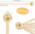 5.9inch 100 Count KTOJOY Wooden Coffee Stirrers with Round Ends, Disposable Stir Sticks for Coffee & Cocktails, Wooden