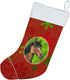 Caroline's Treasures SB3124-CS Holiday Christmas Stocking - Horse Red Snowflakes, Fireplace Hanging Decor