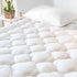 GRT Cooling Mattress Pad Cover - Rayon from Bamboo Full Size, Extra Thick Quilted Fitted Topper with 19 Inches Deep