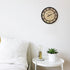 Presentime & Co 10" Farmhouse Series Wall Clock - Vintage Design, Cottage Style, Oil Rubbed Bronze