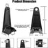 LED Light Bar Side Mounting Bracket Base Mounting Universal Bracket Kit for 7 to 52 inch Light Bar (2PCS)