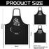 Set of 3 Women Kitchen Aprons, Funny Quotes Pocket Aprons with Adjustable Waist Tie for Cooking, Baking