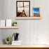 Set 2, 16 Inches AZSKY Picture Ledge Shelf, Small Floating Shelves of Nursery Book Shelves for Storage, Bookshelf Wall