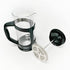 French Press Immersion Brewer Coffee Maker with Stainless Steel Filter System, 12oz, Black