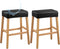 Lufyzora PU Leather Bar Stool Covers Rectangular, 100% Waterproof Stool Covers Rectangle Super
