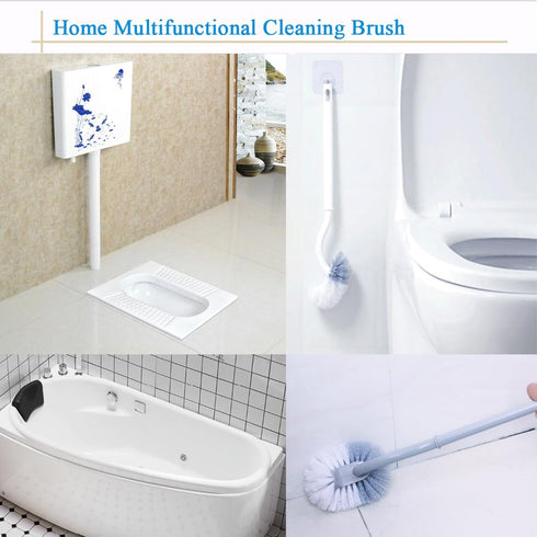 Ryhiac 2 Pack Curved Toilet Bowl Brush Without Holder for Bathroom, Compact Toilet Brush Durable Under The Rim