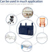 Bseash Bunk Bed Organizer, Bedside Caddy Hanging Storage Bag with 8 Pockets for College Dorm, Baby Bed