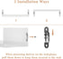 Elegant White Solid Wood Floating Shelves for Home D cor