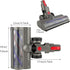Quick-Release Direct Drive Cleaner Head Turbine Tool for Dyson V15 V11 V10 V8 V7 Cordless Vacuum Cleaner